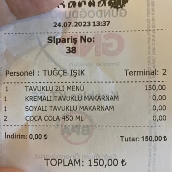 Makarnam Bozuk Soya Soslu Makarna Verilmesi