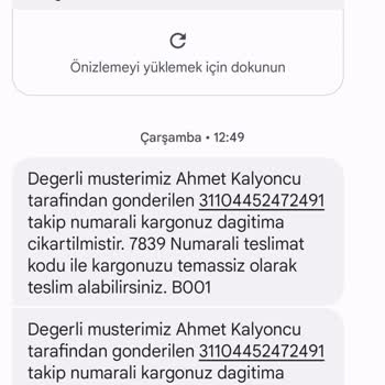 Sürat Kargo Paketi Getirmeden İade Ediyor