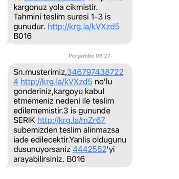Aras Kargo Şubesinin Kargomu Evime Getirmeden Kabul Etmemesi