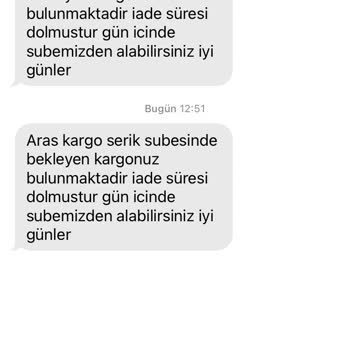 Aras Kargo Şubesinin Kargomu Evime Getirmeden Kabul Etmemesi