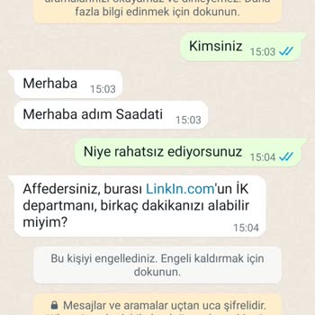 WhatsApp Güvenliği Hakkında Şikayet