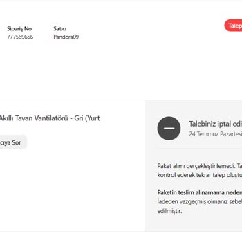 Hepsiburada Hasarlı Ürün İadesi İçin Adresten Teslim Alınmaması