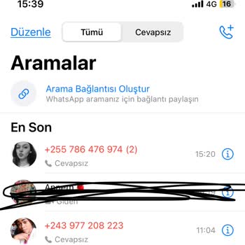WhatsApp Yabancı Ülke