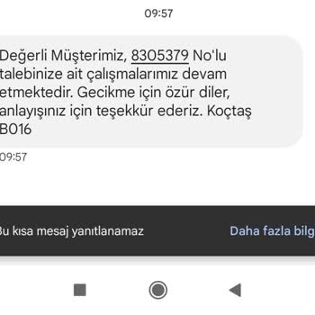 Koçtaş Para İadesi Yapılmadı