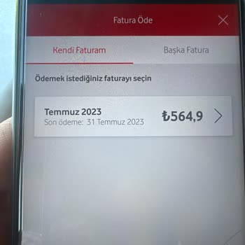 Vodafone Fatura Aşım Miktarı