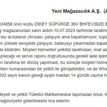 A101 Online İade Süreci