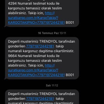 Sürat Kargo Getirilmeyen Kargo Teslimatı