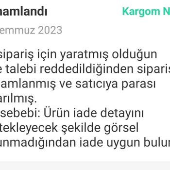 Dolap Hatalı Ürün İade Reddi