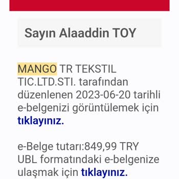 Mango 1 Aydır Doğru Ürünü Göndermedi