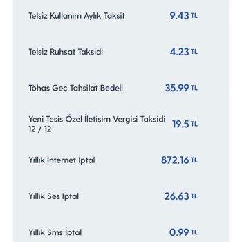 Turkcell Faturasıyla İlgili Sorun