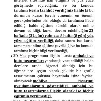 Kariyerist Akademi Eğitim Hakkımın Engellenmesi