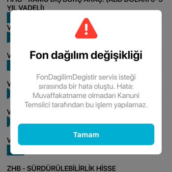 Türkiye Sigorta Fon Değişiminde Muvafakatname Hatası