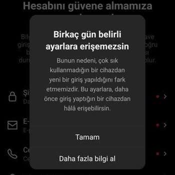 Instagram Birkaç Gün Belirli Ayarlara Erişemezsin Engeli?