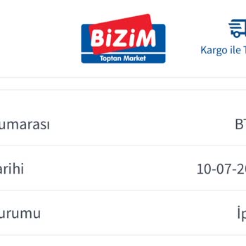 Bizim Toptan Satış Mağazaları Siparişi İptal Etti