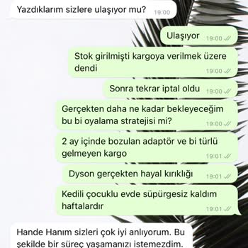 Dyson V15 Süpürge Sorunu
