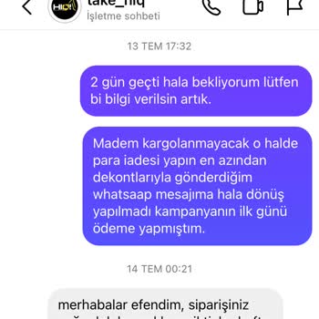 Hıq Nutrition Sipariş Ve Ödeme Sorunu