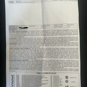 Evyapar Asla İade Kabul Etmiyor