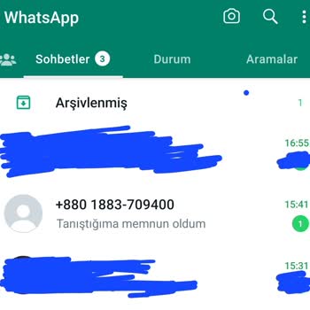 WhatsApp Bilinmeyen Numaralardan WhatsApp Üzerinden Mesaj Gelmesi