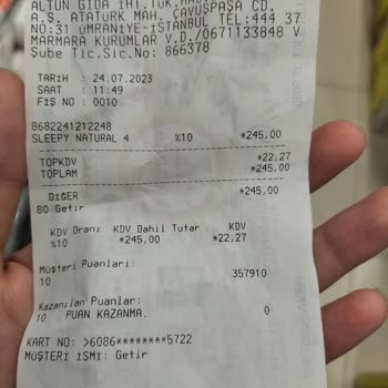 Getir ve Happy Center Sipariş Yanlışlığı