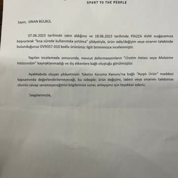 Nike Markası Ürün Ve Garanti Kalitesizliği