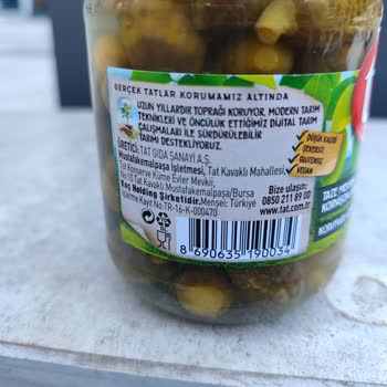 Tat Gıda Salatalık Turşusu Kavanozundan Cam Parça Çıktı