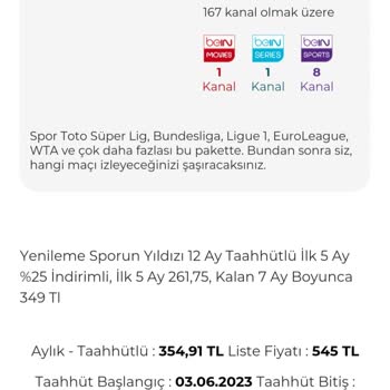 Digiturk Sporun Yıldızı Paketi 13 Senelik Üyeye 349 TL, Yeni Üyeye 179 TL!
