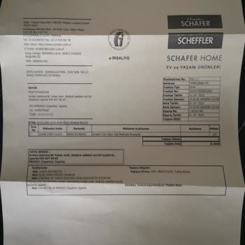 Schafer Tost Makinesi Servisin Yanlış Ürün Yollaması