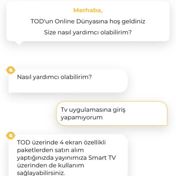 Tod TV Uygulamasına Giriş Problemleri.
