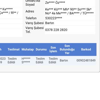 Sürat Kargo Ürünüm Kayıp Ve Bana Teslim Edilmedi