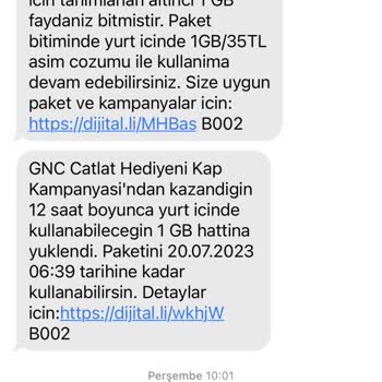 Turkcell SMS İle Bilgi Verilmeden Ek İnternet Paketi Tanımlanması
