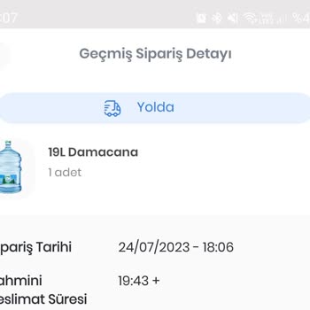 Pınar Su Ve İçecek Siparişin Geç Gelmesi