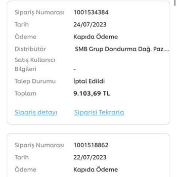Algida Smb Grup Eskişehir Bayisinden Dönüş Alamıyorum