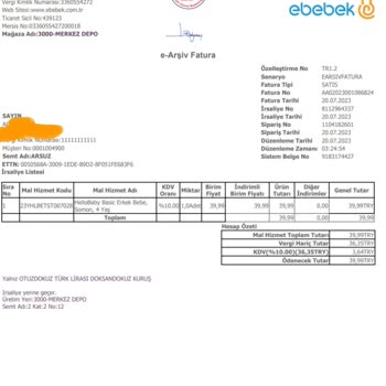 Ebebek Mağazası Eksik Ürün Gönderiyor