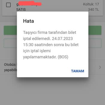 Güney Akdeniz Seyahat Biletimi Ne İptal Ettiler Ne De Açığa Aldılar.