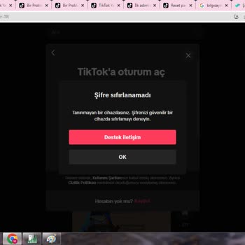 TikTok Tanınmayan Bir Cihazdasınız Hatası Alıyorum
