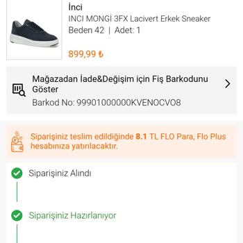 FLO Ayakkabı FLO Teslimat Süresi Geçen Sipariş
