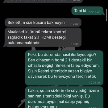 LG'nin Sitesindeki Yanlış Bilgi Bizi Mağdur Etti
