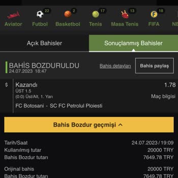 Jojobet Bilgim Dışında Alınan Bahis