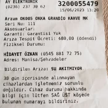 Arzum 40 Gündür Servis Hizmetini Yerine Getirmedi