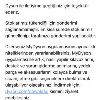 Dyson Parça Tedariği Sıkıntısı