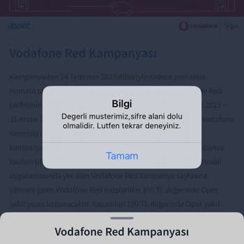 Opet Vodafone Koduyla Yakıt Vermiyor