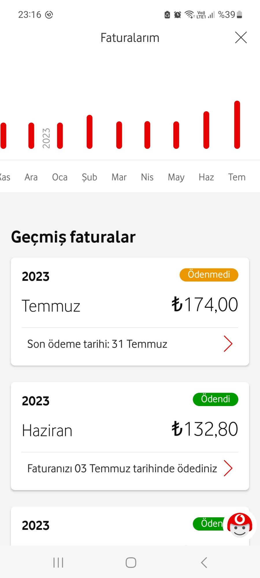 Vodafone Fatura Fiyat N Kafas N G Re De I Tiriyor Ikayetvar