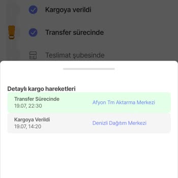 Hepsijet Afyon Dağıtım Merkezi Hareketsiz Ürün