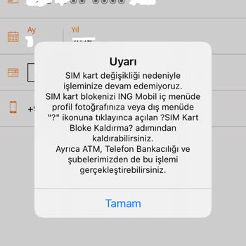 ING Bankası Sim Kart Blokesi Kaldırılamıyor