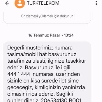 Türk Telekom Bir Haftadır Taşınamayan Numara