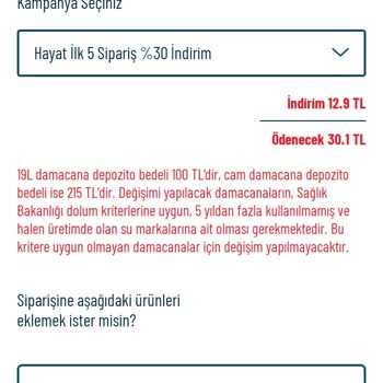 Hayat Su İlk 5 Suya % 30 İndirim Diyorlar, Ama Yapmıyorlar.