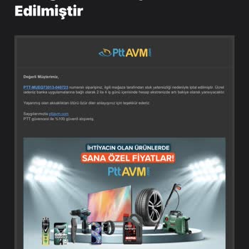 Epttavm Ürünü Teslim Etmeyip Bilgi Vermeden 20 Gün Sonra İptal Etti