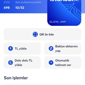 BELBİM (İstanbulkart) İstanbul Kartıma Bakiye Yüklenmedi