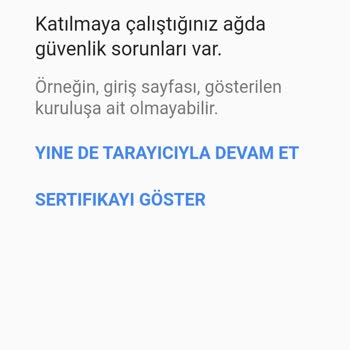 Gsb Wi-Fi Sertifika Sorunu