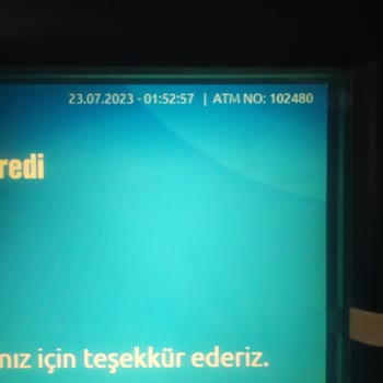Yapı Kredi Bankası ATM Para Sıkışması